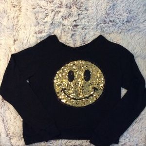 3/$15 Sequin pullover Women S M +junior L